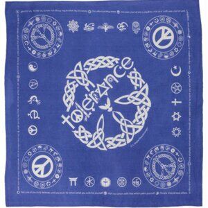 Coexist Tolerance Bandana ~ 100% Cotton ~ 22" x 22" ~ Brand New!